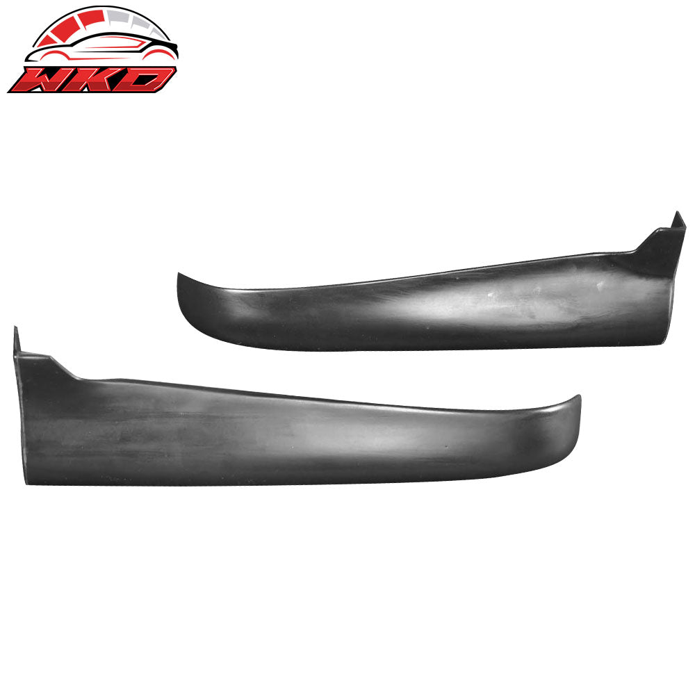 Fits 92-95 Honda Civic JDM Style 2PCS Rear Bumper Lip Splitters Aprons Spats PU