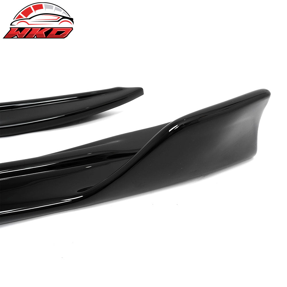 Fits 14-20 Lexus IS Sedan Artisan Style Rear Bumper Aprons Spat Gloss Black PP