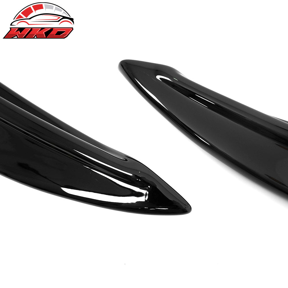 Fits 14-20 Lexus IS Sedan Artisan Style Rear Bumper Aprons Spat Gloss Black PP
