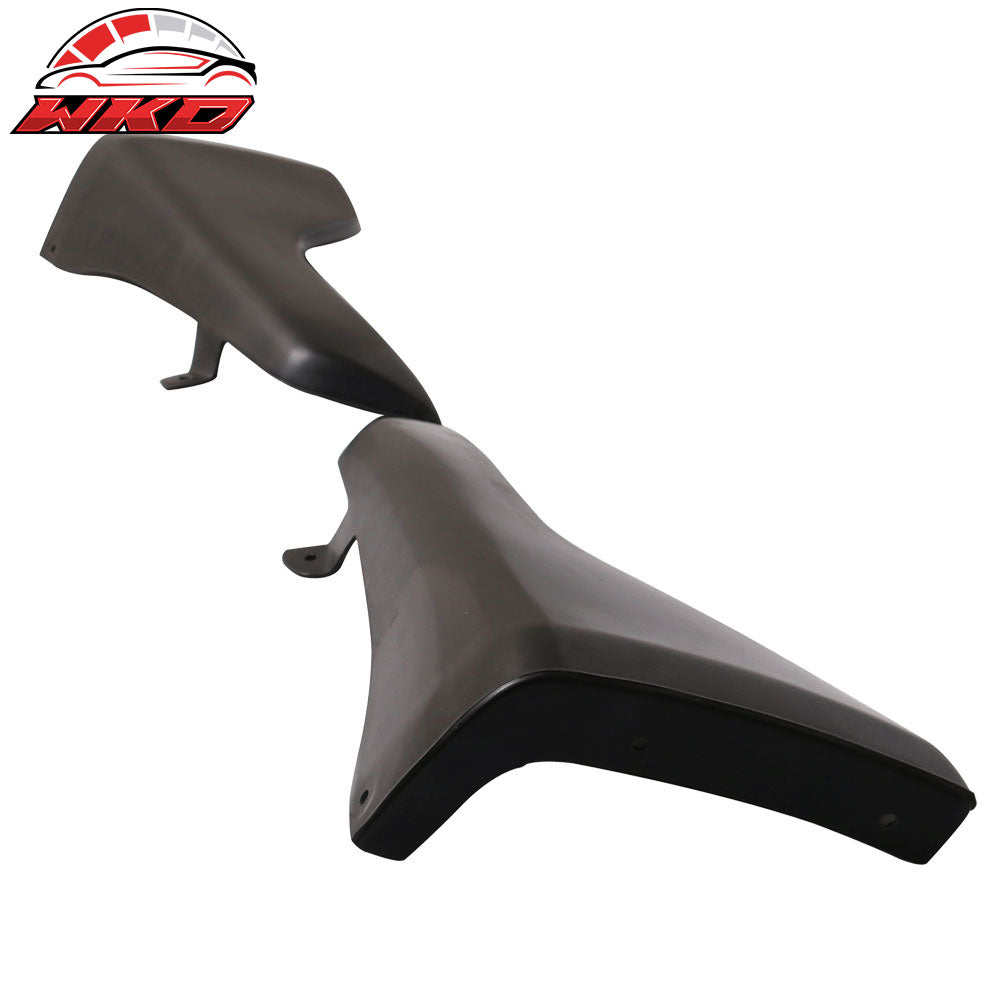 Fits 08-15 Mitsubishi Lancer Rear Bumper Lip Aprons 2PC Unpainted - PU