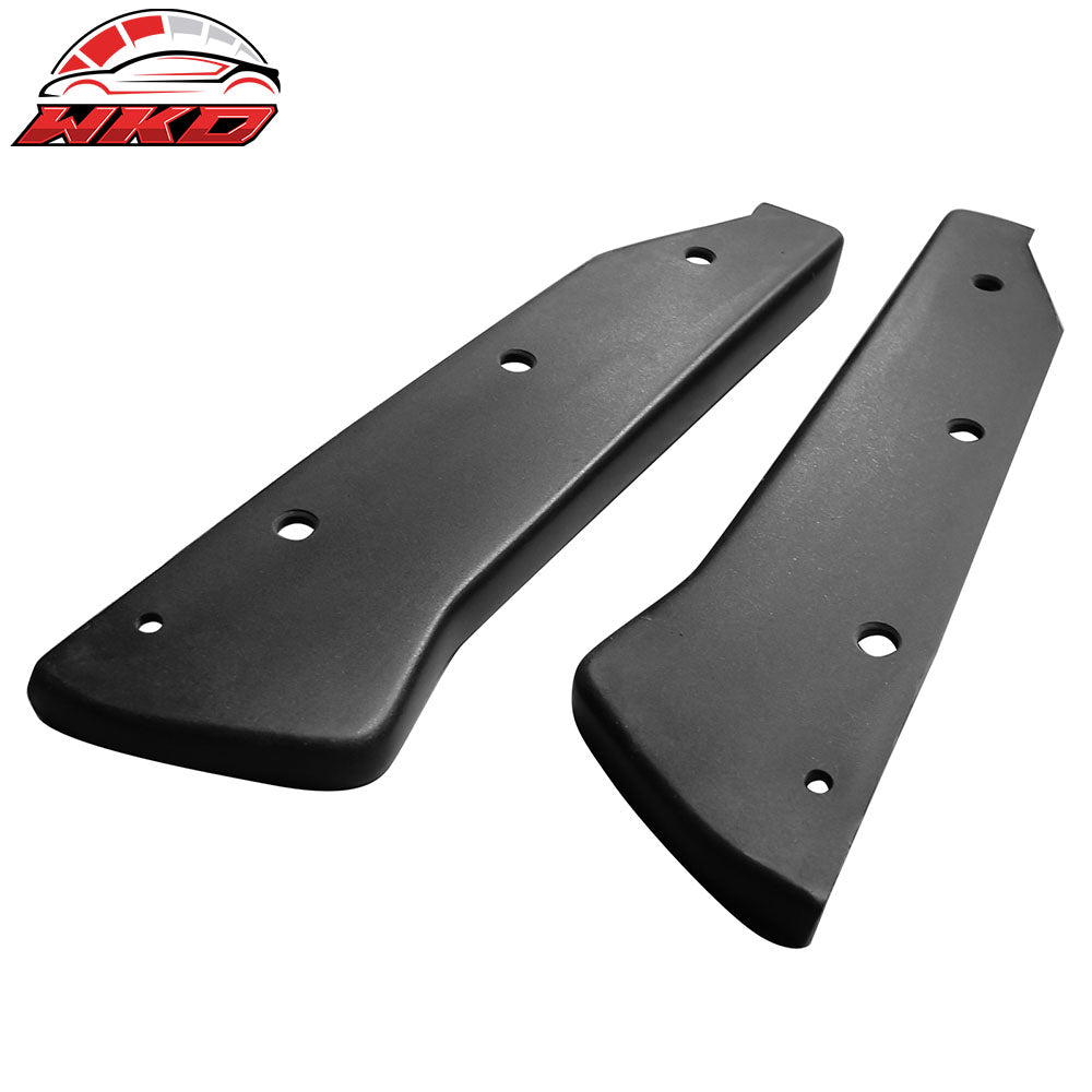 Wholesale Universal 2.5" x 12.5" CS Style Rear Bumper Lip Corner Aprons Black PU - 2PCS