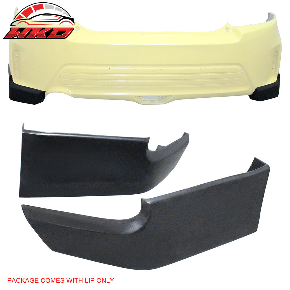 Fits 14-16 Scion tC Ikon Style Rear Bumper Aprons Side Splitter Unpainted PU 2PC