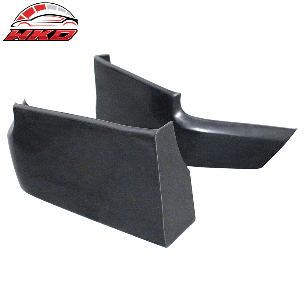 Fits 14-16 Scion tC Ikon Style Rear Bumper Aprons Side Splitter Unpainted PU 2PC