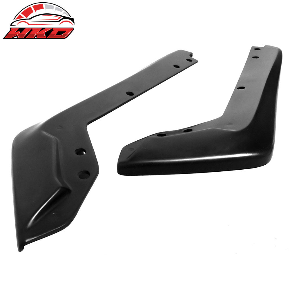 Universal 6.5" x 16" Rear Bumper Lip Side Splitter Winglte Aprons Unpainted - PU