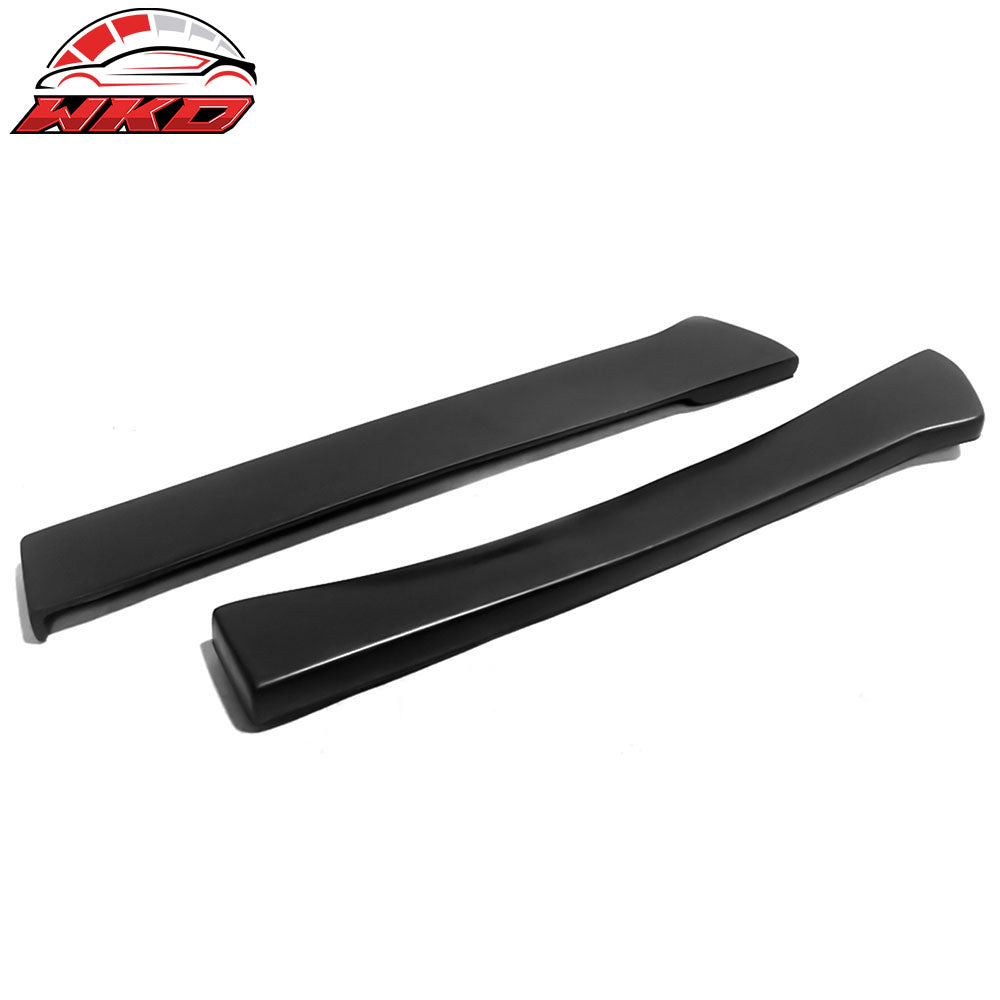 Universal 16" x 2" Rear Side Bumper Lip Splitter Protector Unpainted PU 2PCS