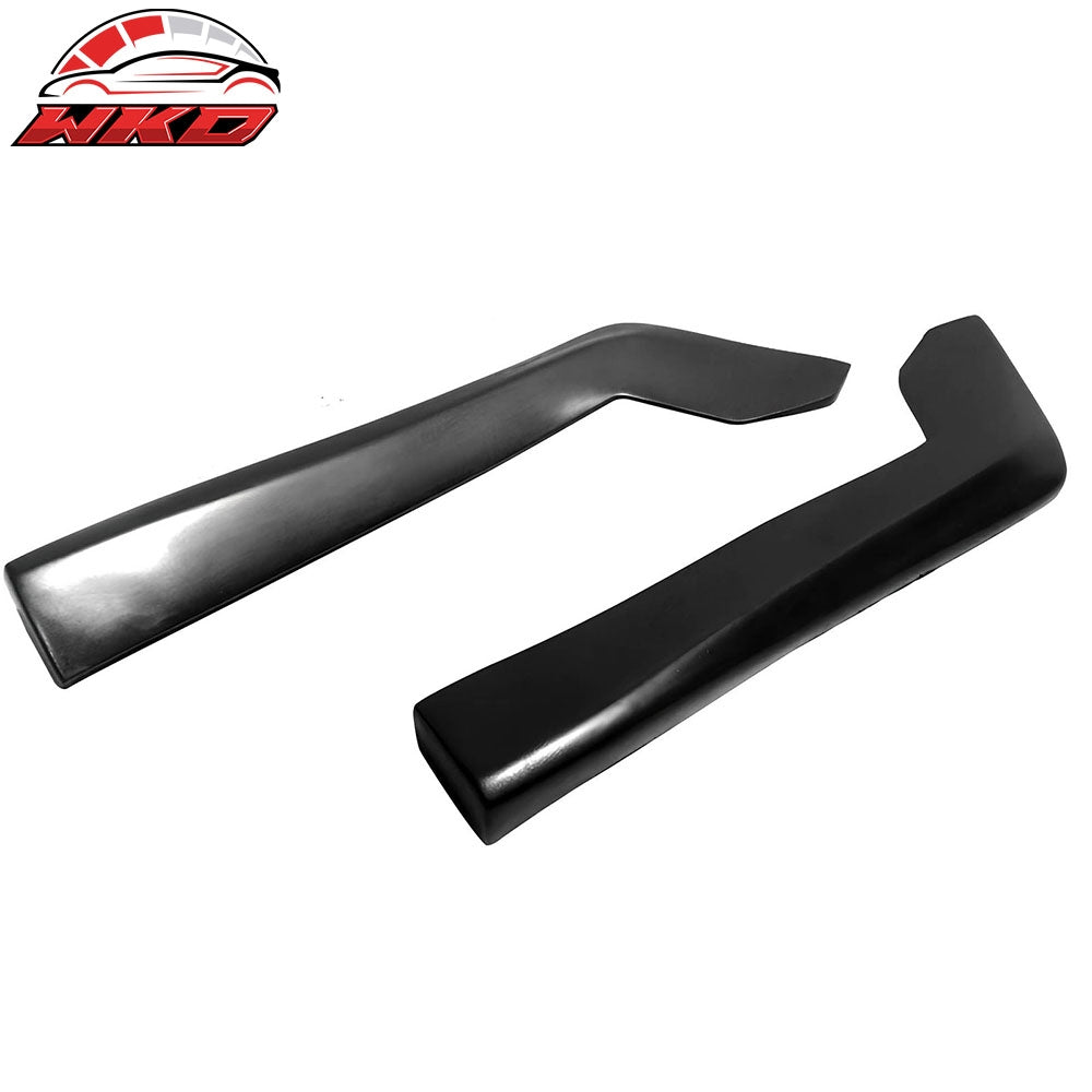 Wholesale Universal 14" x 7" DT Style Rear Bumper Lip Splitter Protector Canard Cap PU 2PC