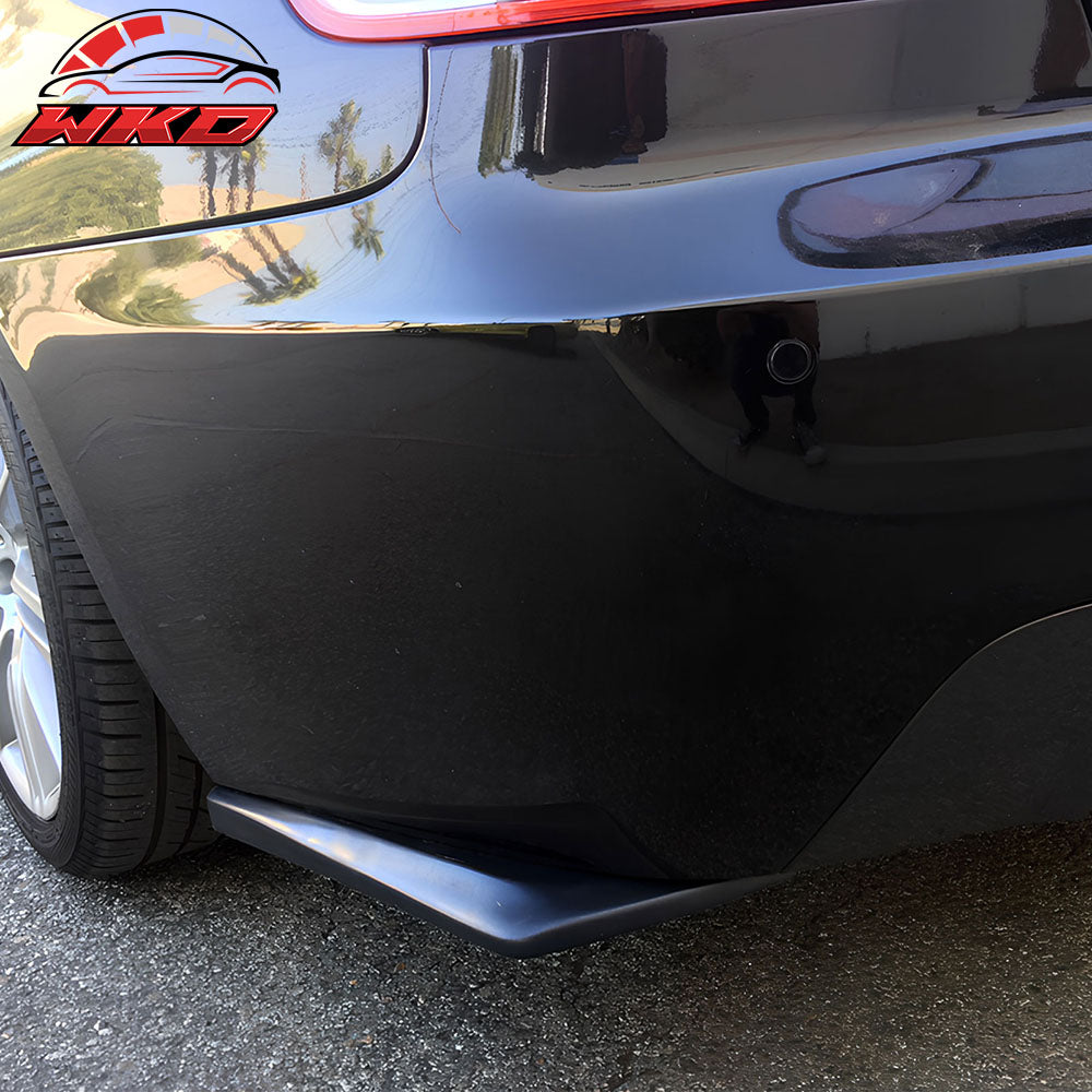 Fits 07-10 BMW E92 3-Series DT Style Rear Bumper Lip Side Corner Aprons Black PU