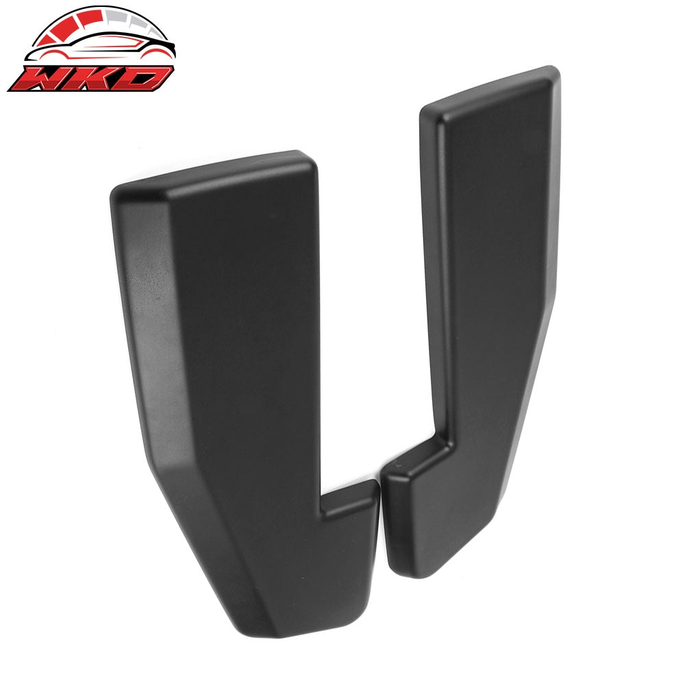 Fits 15-17 Ford Mustang V1 Style 2PC Rear Bumper Apron PP Matte Black W/8 Screws