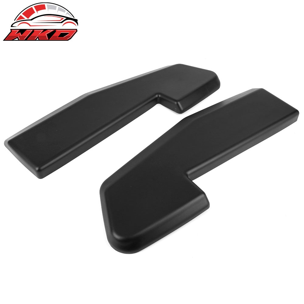 Fits 15-17 Ford Mustang V1 Style 2PC Rear Bumper Apron PP Matte Black W/8 Screws