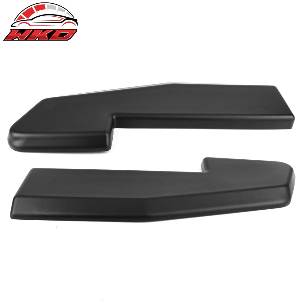 Fits 15-17 Ford Mustang V1 Style 2PC Rear Bumper Apron PP Matte Black W/8 Screws
