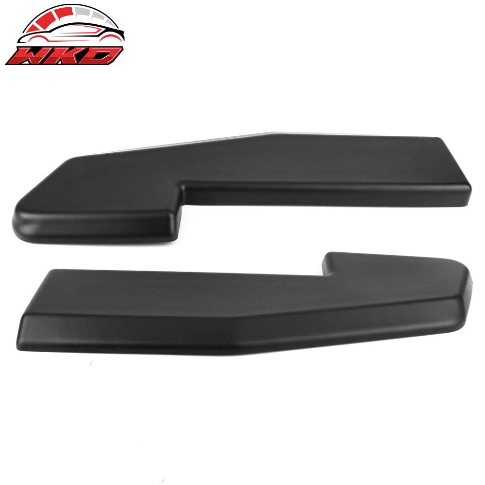 Fits 15-17 Ford Mustang V1 Style 2PC Rear Bumper Apron PP Matte Black W/8 Screws