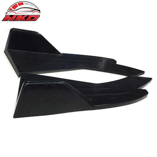 Wholesale Universal 2PC Rear Bumper Lip Aprons Side Extensions Splitters PU Unpainted