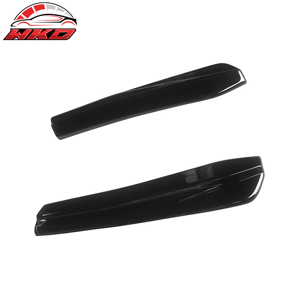 Fits 24-26 Ford Mustang 7th Dark Horse IKON Style Gloss Black Rear Bumper Aprons