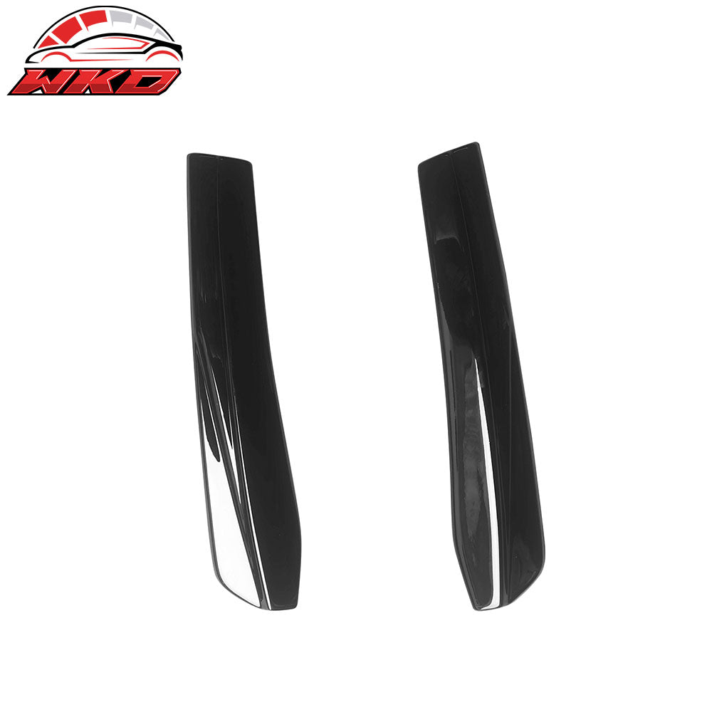 Fits 24-26 Ford Mustang 7th Dark Horse IKON Style Gloss Black Rear Bumper Aprons
