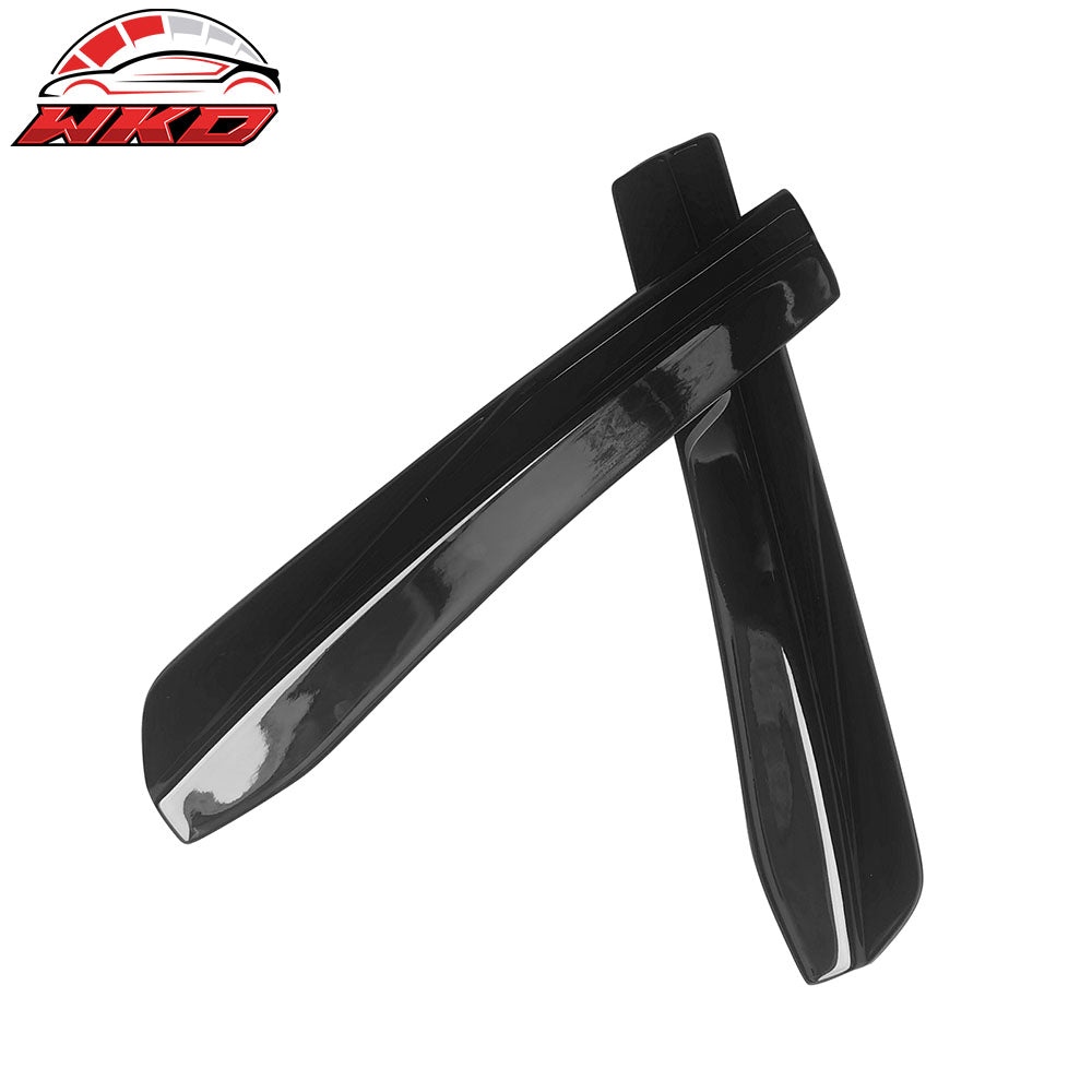 Fits 24-26 Ford Mustang 7th Dark Horse IKON Style Gloss Black Rear Bumper Aprons