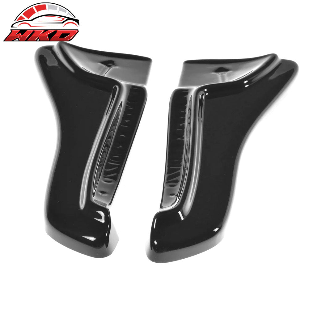 Fits 16-25 Tesla Model X Maxton Style Unpainted Rear Bumper Side Splitters PU