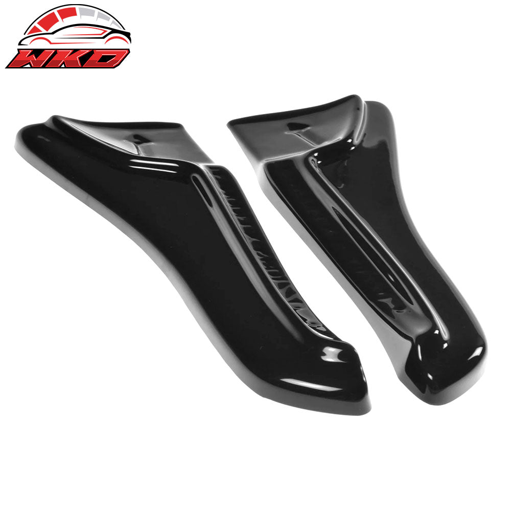 Fits 16-25 Tesla Model X Maxton Style Unpainted Rear Bumper Side Splitters PU