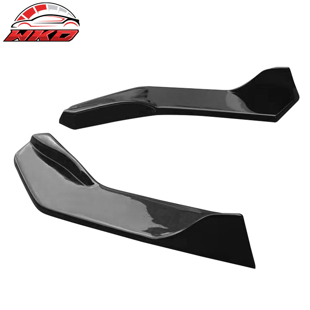 Fits 22-26 Toyota GR86/Subaru BRZ IKON Style Rear Bumper Aprons Gloss Black ABS