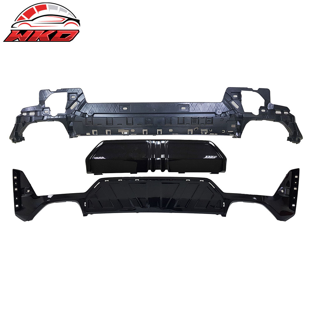 23-26 BMW G20 3-Series LCI M340i M-P Style Rear Bumper Diffuser Gloss Black | Wholesale