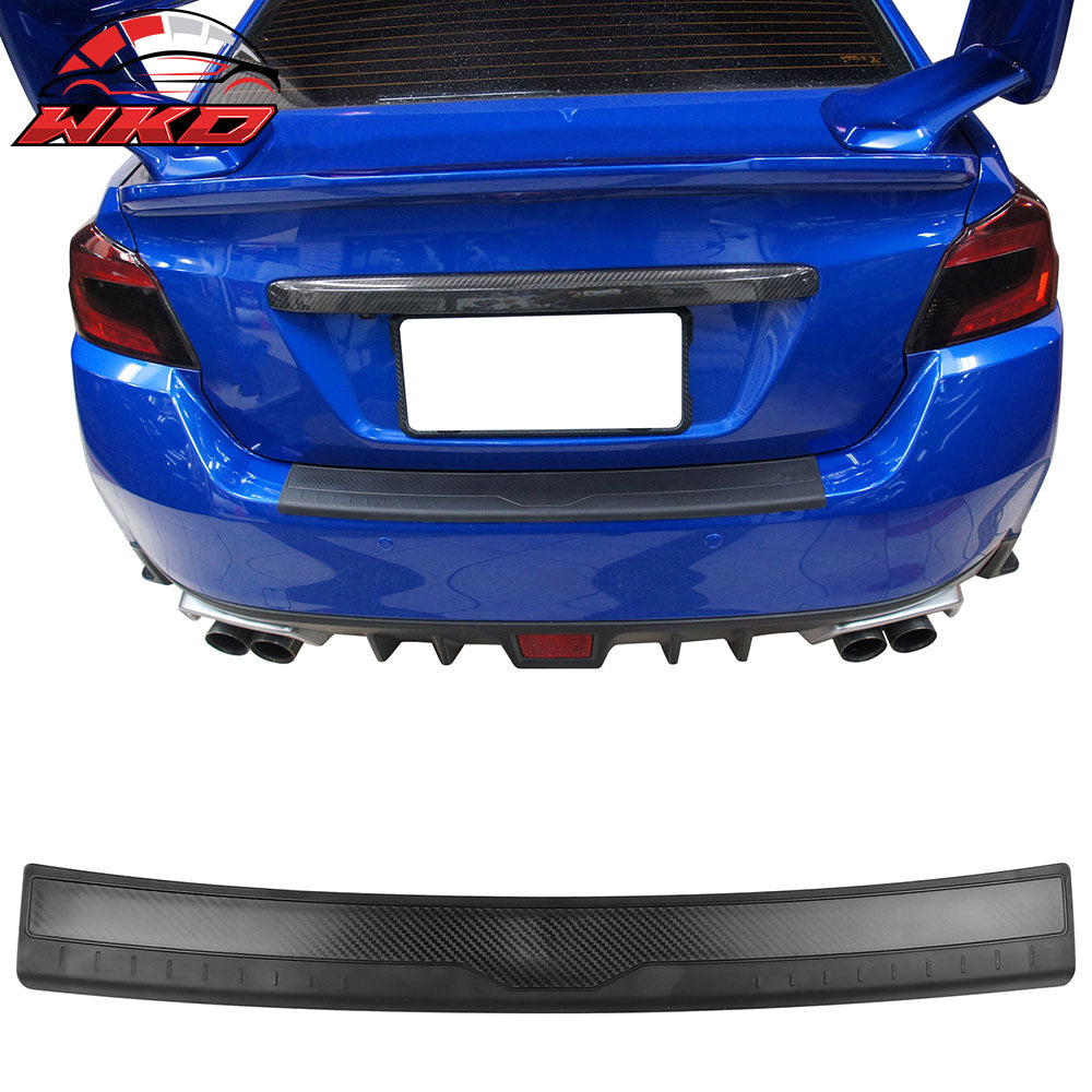 Fits 15-21 Subaru WRX STI 4th Rear Bumper Cover Protector Step Plate Pad Guard