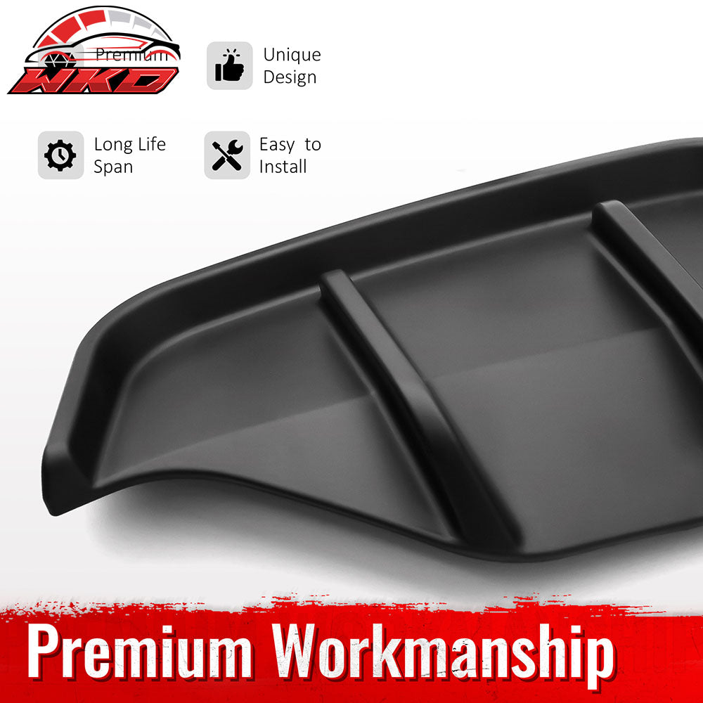 Fits 25-26 Tesla Model Y Juniper Rear Bumper Side Apron Matte Black Diffuser Cap