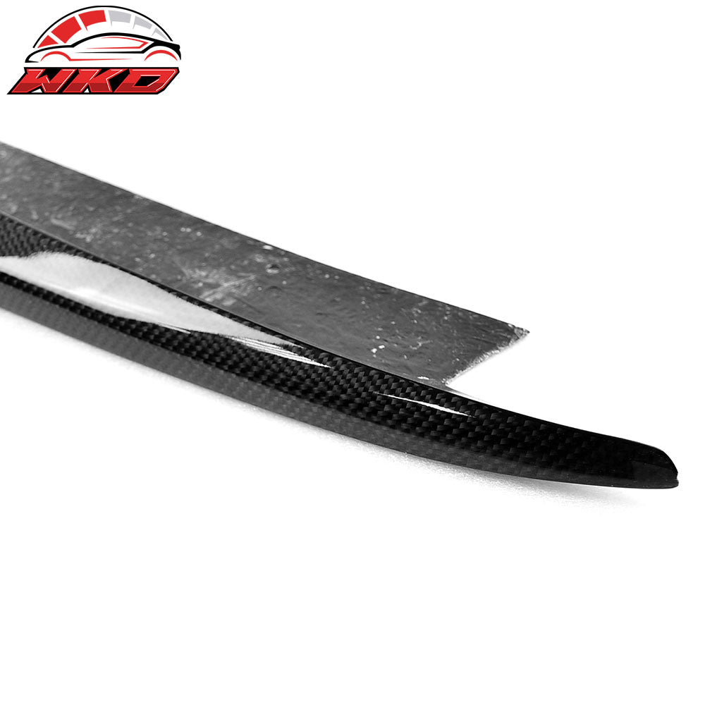 For 12-14 Benz W204 C-Class Rear Bumper Side Aprons OE Style Carbon Fiber Canard