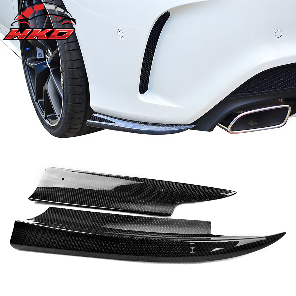 Closeout! Fits 14-16 Benz W117 CLA-Class Carbon Fibe CF Rear Bumper Side Aprons