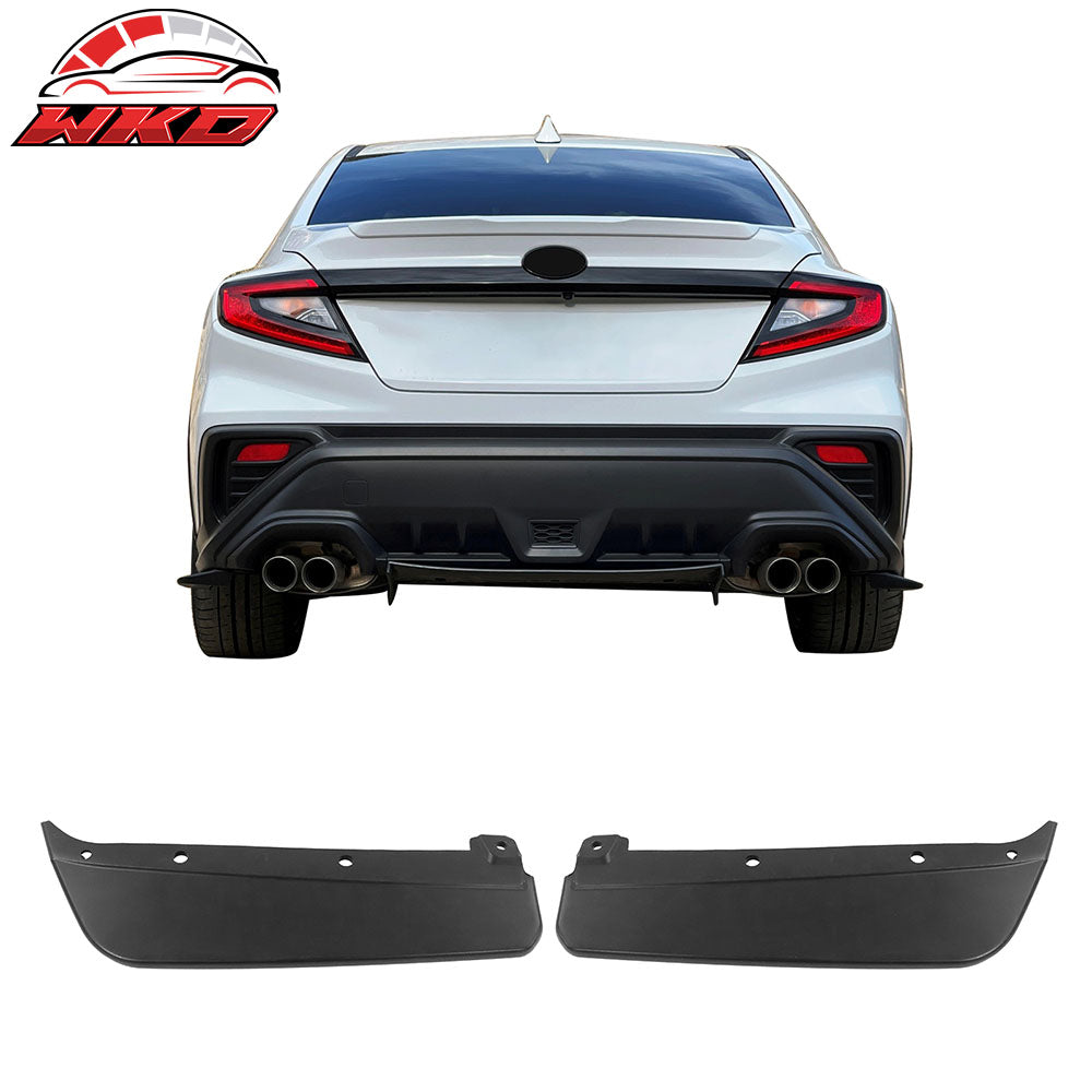 Fits 22-25 Subaru WRX STI Style Unpainted Rear Bumper Spats Spoiler Splitter PP