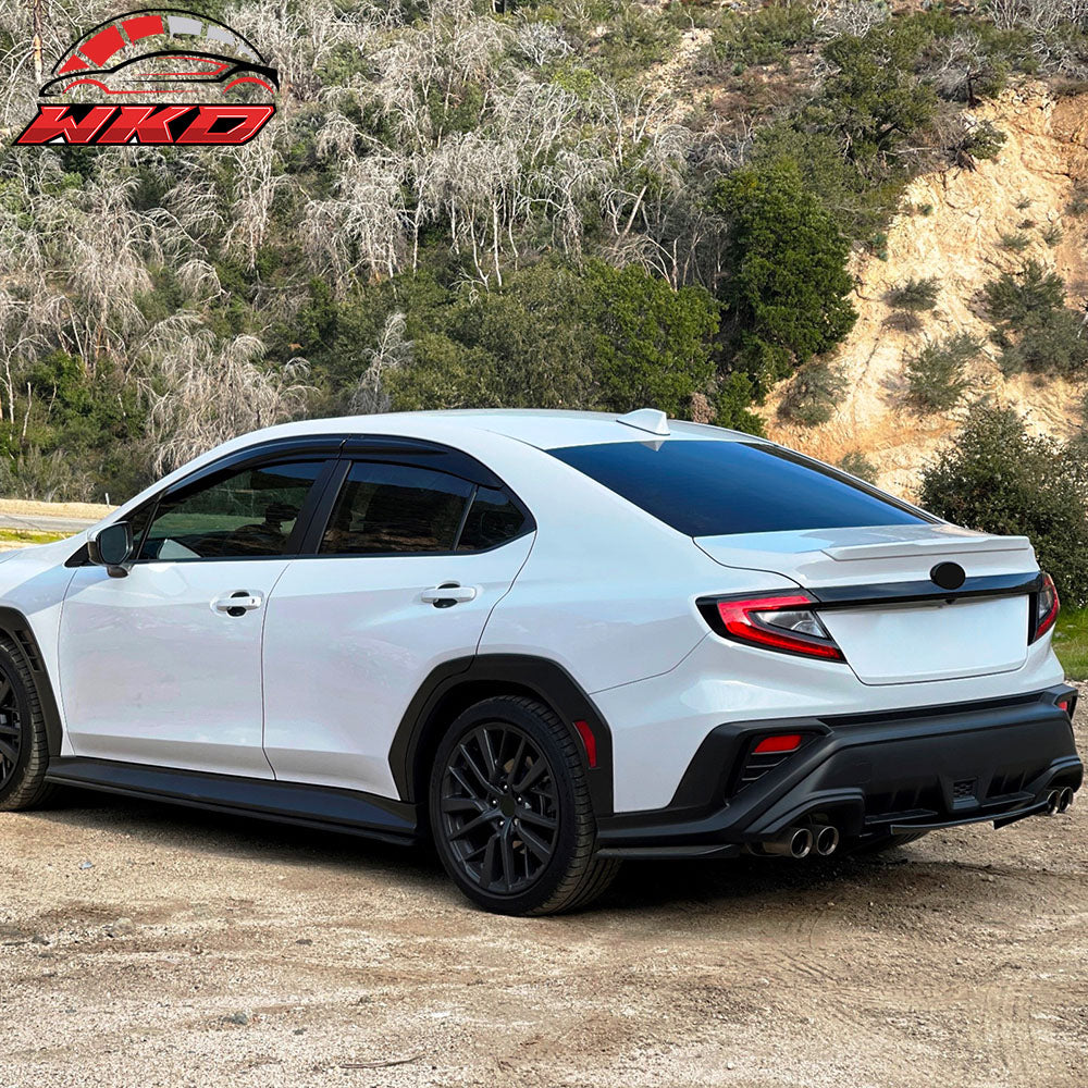 Fits 22-25 Subaru WRX STI Style Unpainted Rear Bumper Spats Spoiler Splitter PP