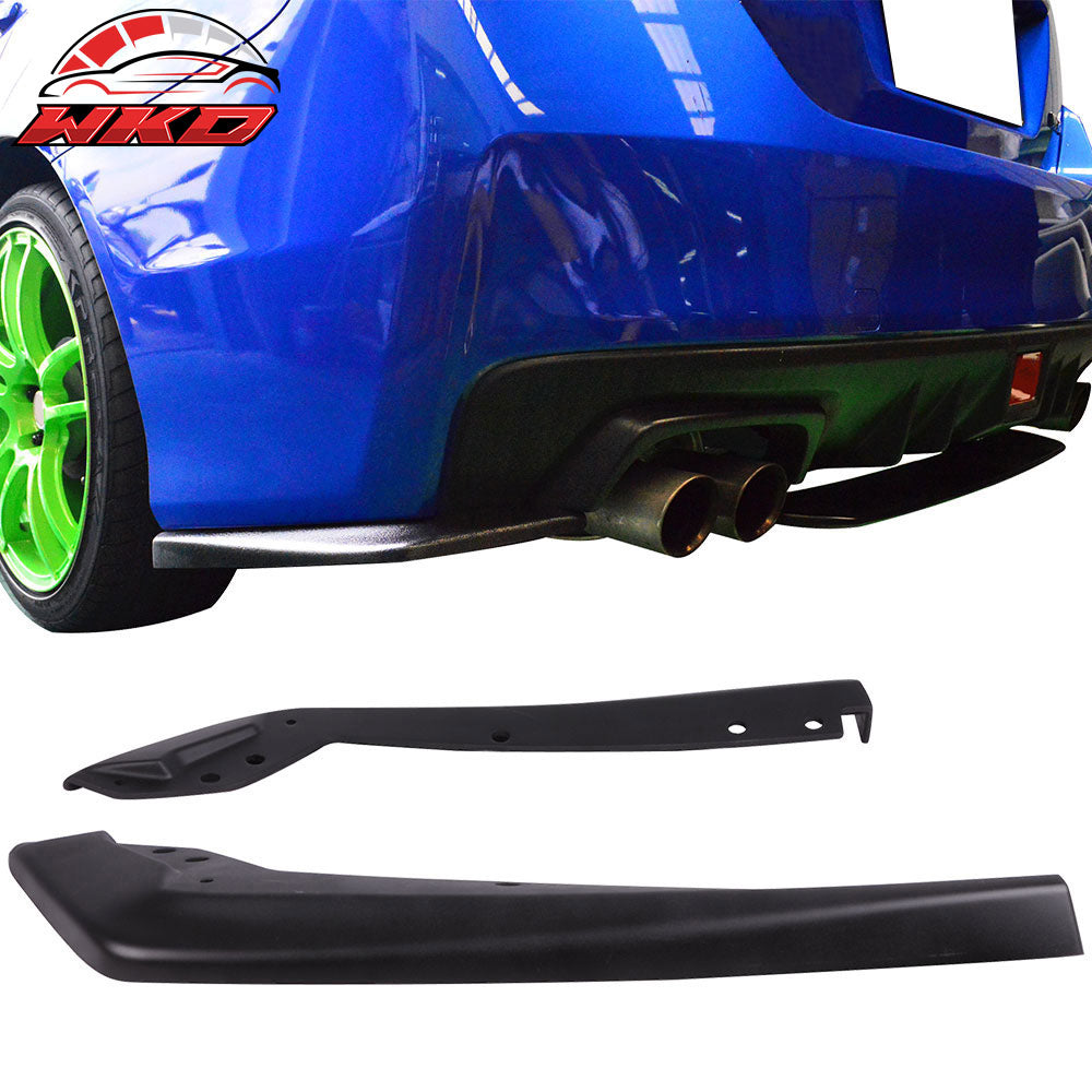 Fits 15-21 Subaru WRX STI Painted ABS Matte Black Rear Bumper Splitter Lip