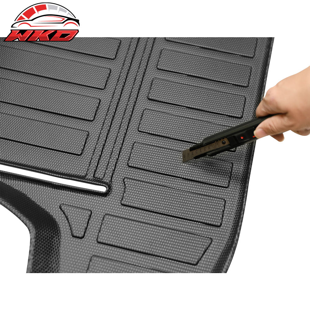 Fits 10-25 Toyota 4Runner W/7 Seat Rear Cargo Liner Trunk Tray Mat Cover 3D TPE