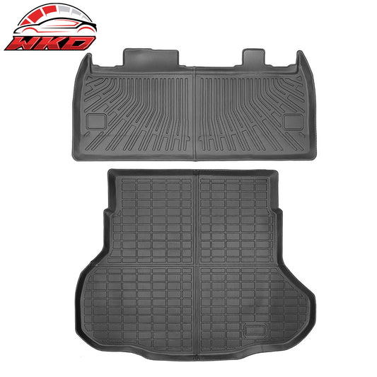 25-26 Kia K4 TPE All Weather Waterproof Rear Cargo Trunk & Backrest Mats | Wholesale