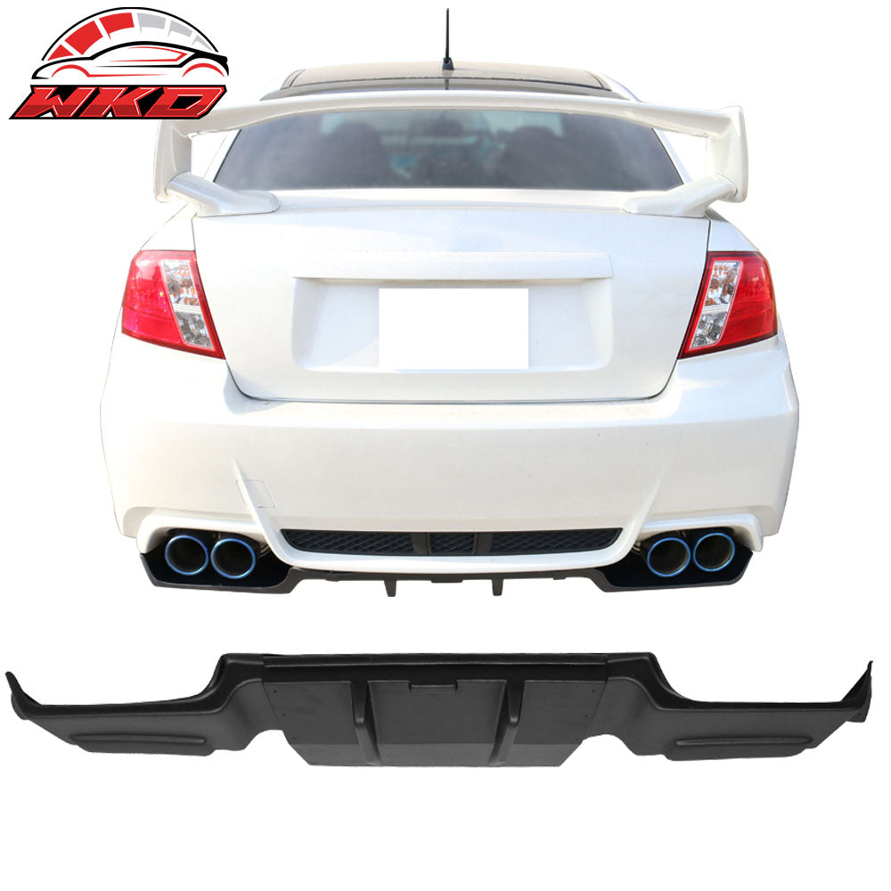 Fits 11-14 Subaru Impreza WRX STi Rear Bumper Lower Air Flow Diffuser Splitter