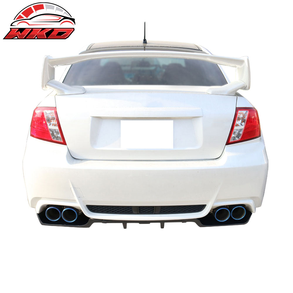 Fits 11-14 Subaru Impreza WRX STi Rear Bumper Lower Air Flow Diffuser Splitter