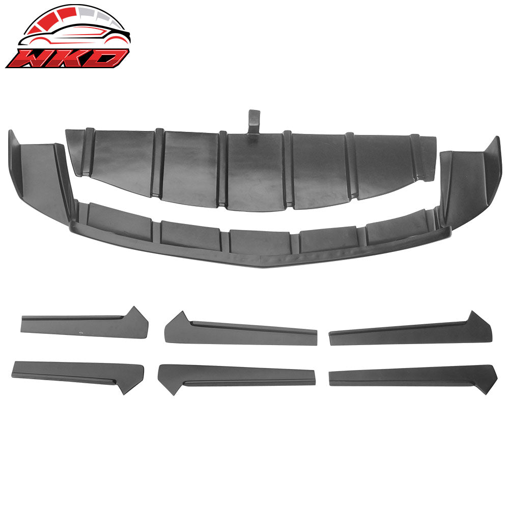 Fits 10-15 Chevrolet Camaro ZL1 MB Style Rear Diffuser Bumper Cover Fin PP