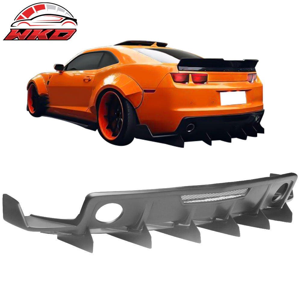 Fits 10-15 Chevrolet Camaro ZL1 MB Style Rear Diffuser Bumper Cover Fin PP