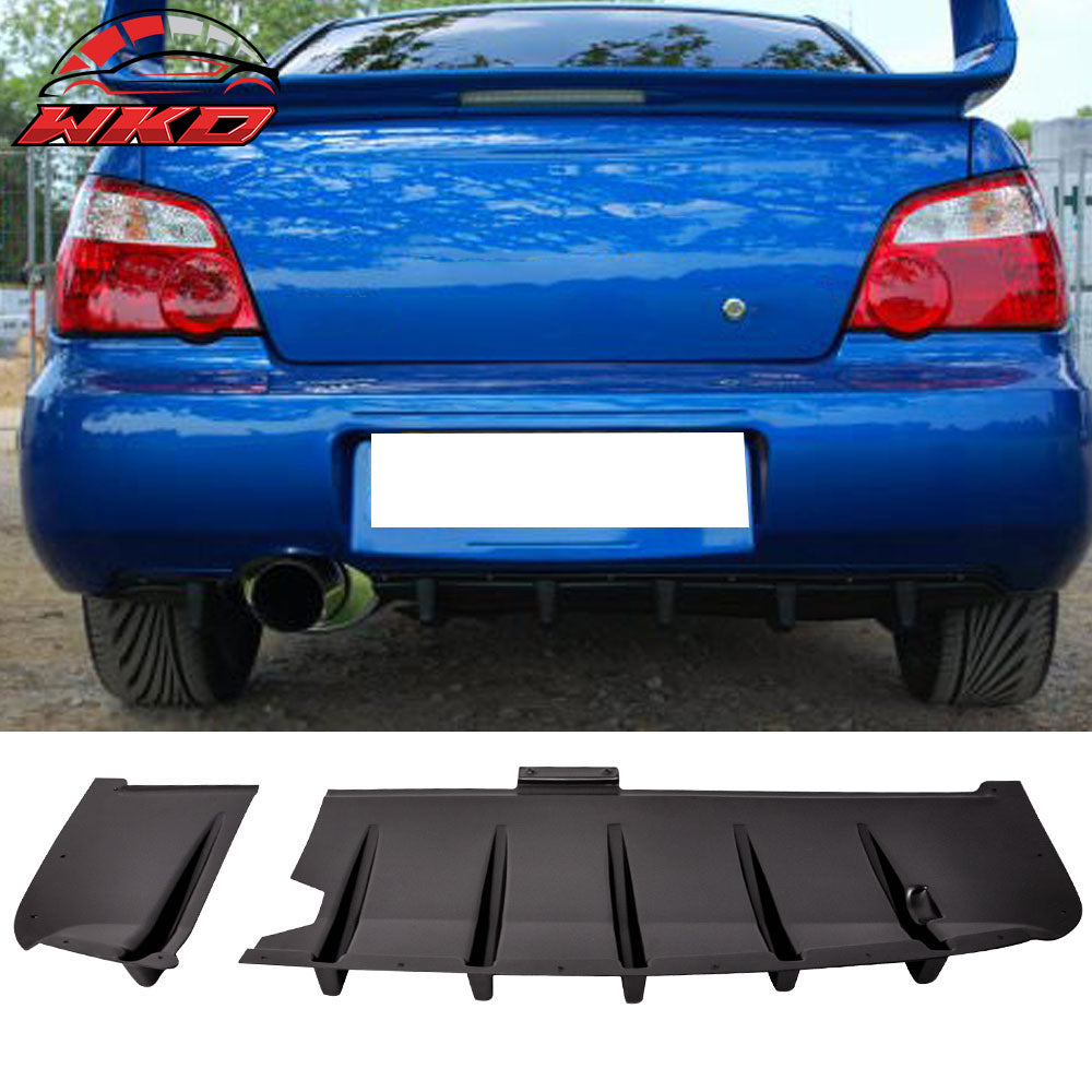 Fits 02-03 Subaru Impreza WRX / STi Rear Diffuser Splitter - ABS
