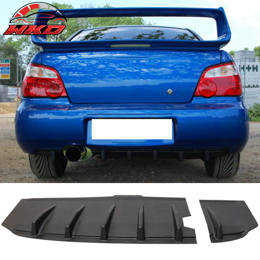 Fits 04-07 Subaru Impreza WRX / STi JDM Rear Diffuser Splitter - ABS