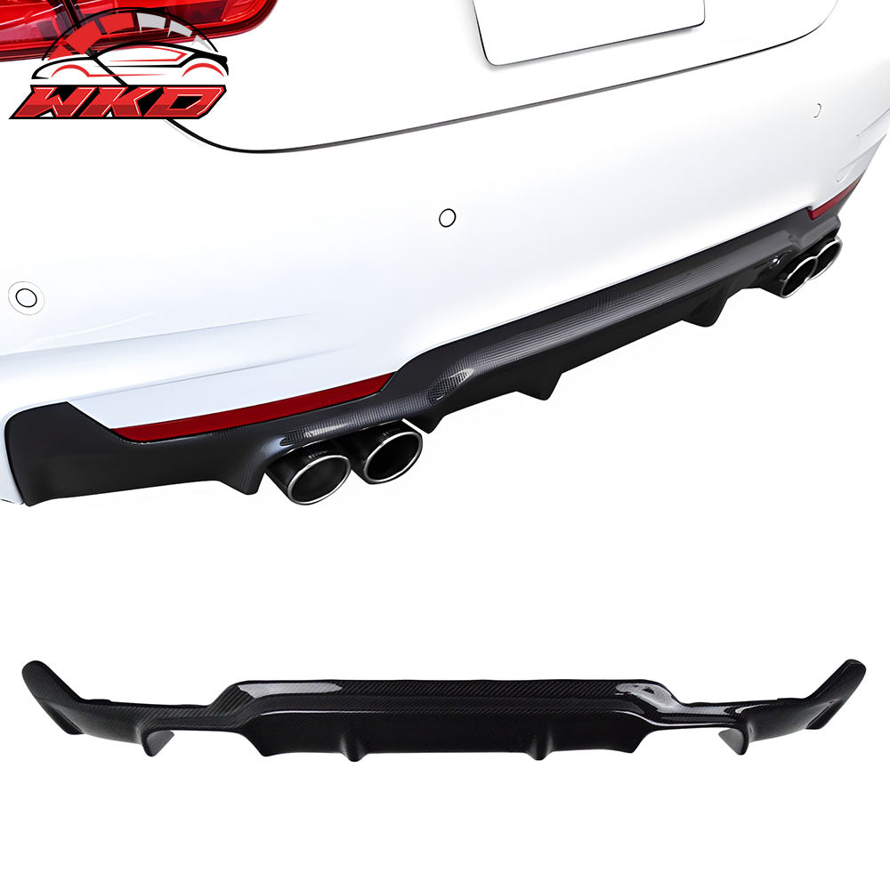 Closeout! Fits 14-20 BMW F32 M Sport Rear Bumper Diffuser V Style Carbon Fiber