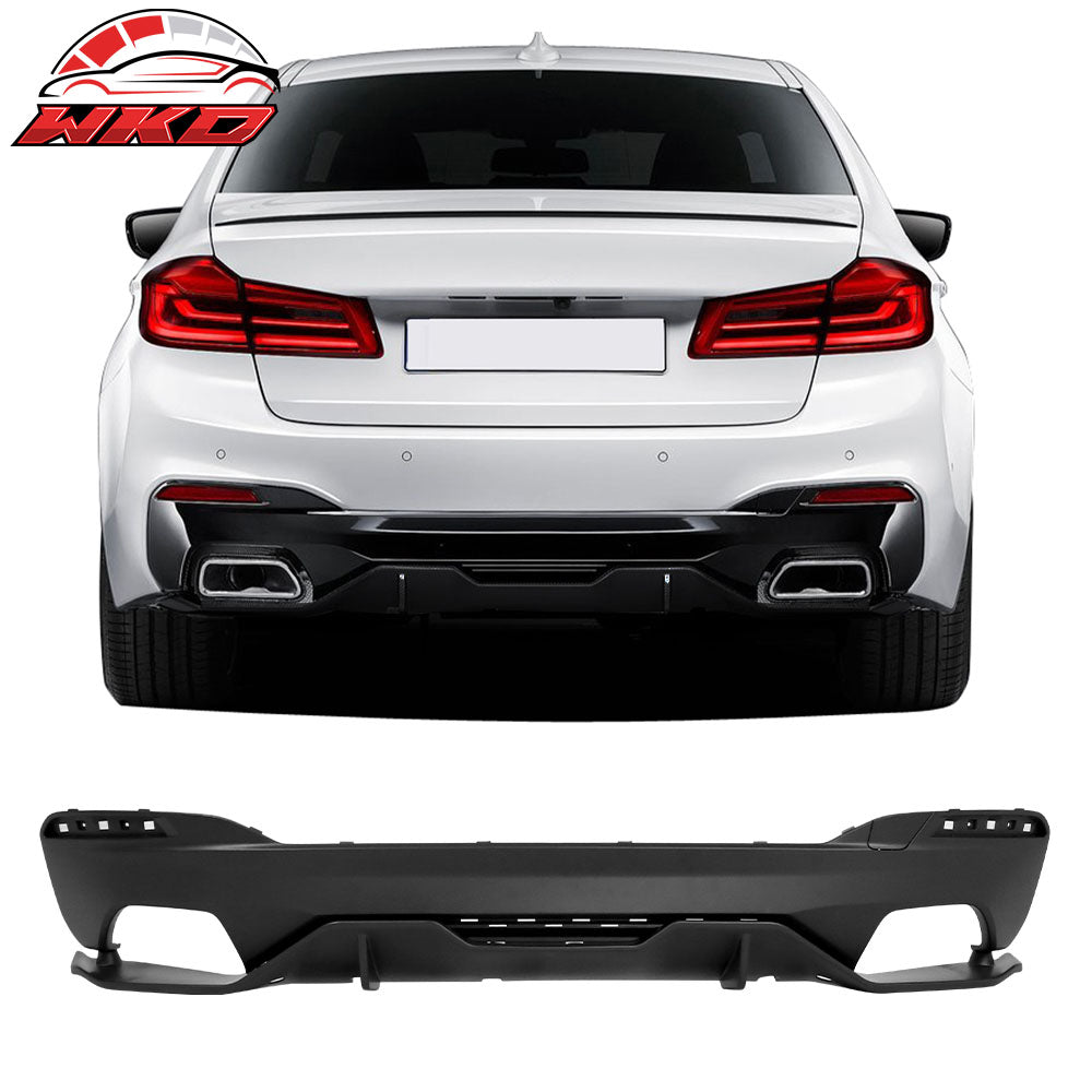 Fits 17-22 BMW 5 Series G30 M Sport MP Style Type 2 Rear Bumper Lip Diffuser PP