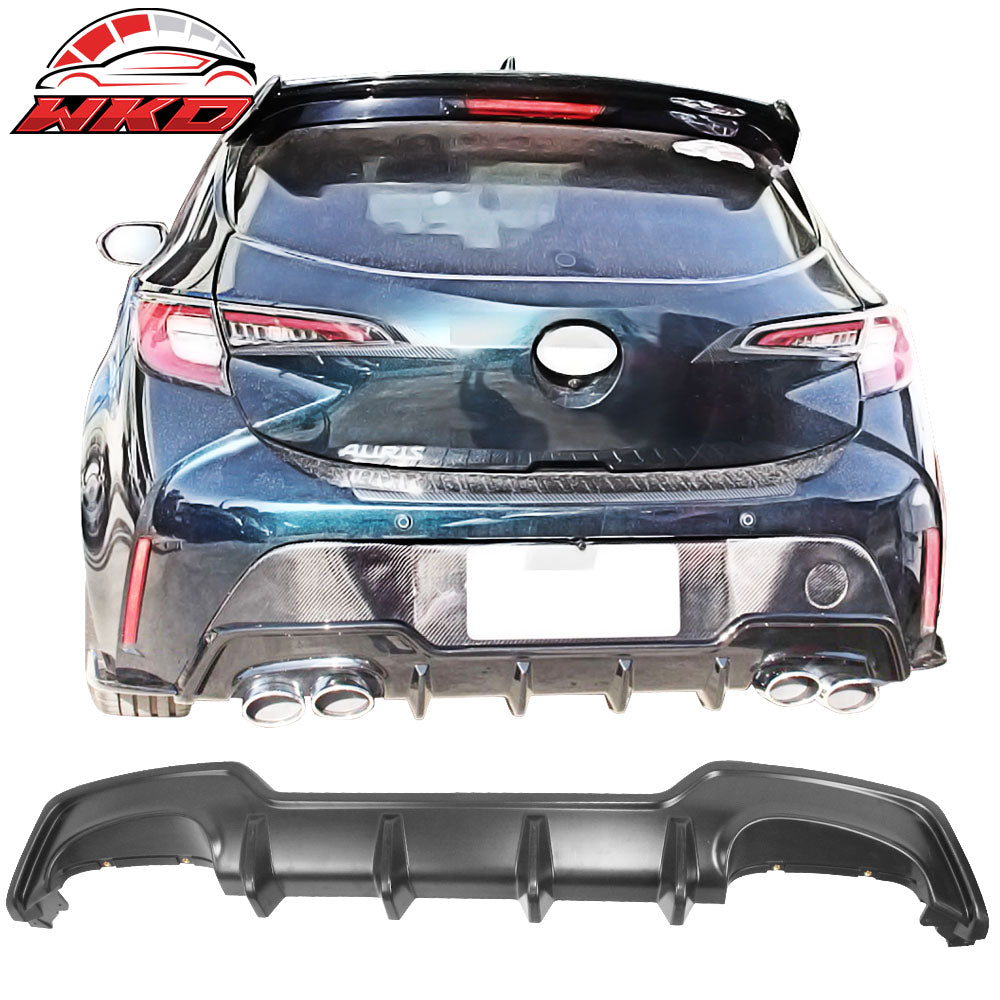 Fits 19-22 Toyota Corolla E210 Hatchback 5Dr T Style Rear Bumper Lip Diffuser