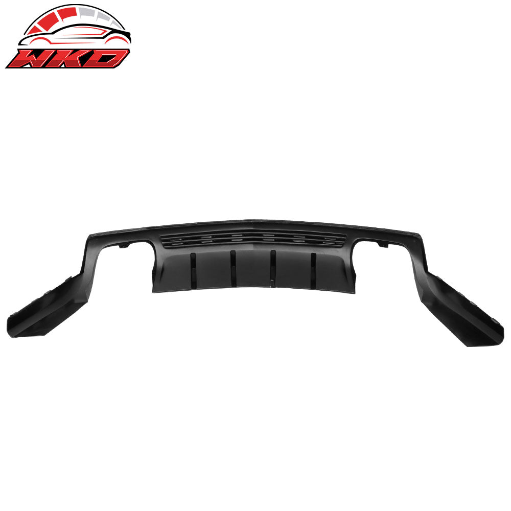 Fit 10-13 Camaro ZL1 Only Rear Bumper Lip Diffuser Ikon Style Shark Fins PP