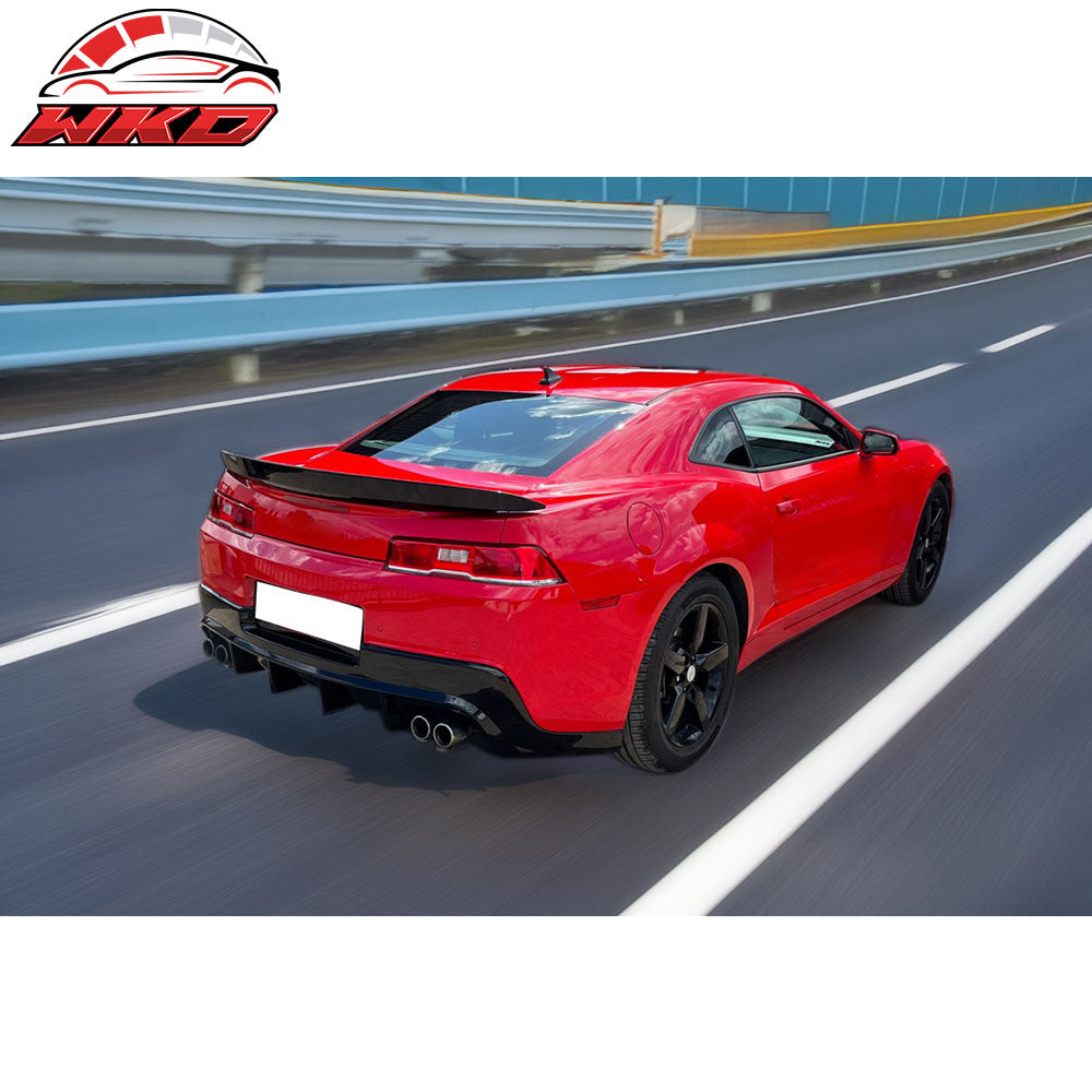 Fits 14-15 Chevy Camaro ZL1 Rear Diffuser Bumper Lip Lower Valance PP Spats Kit
