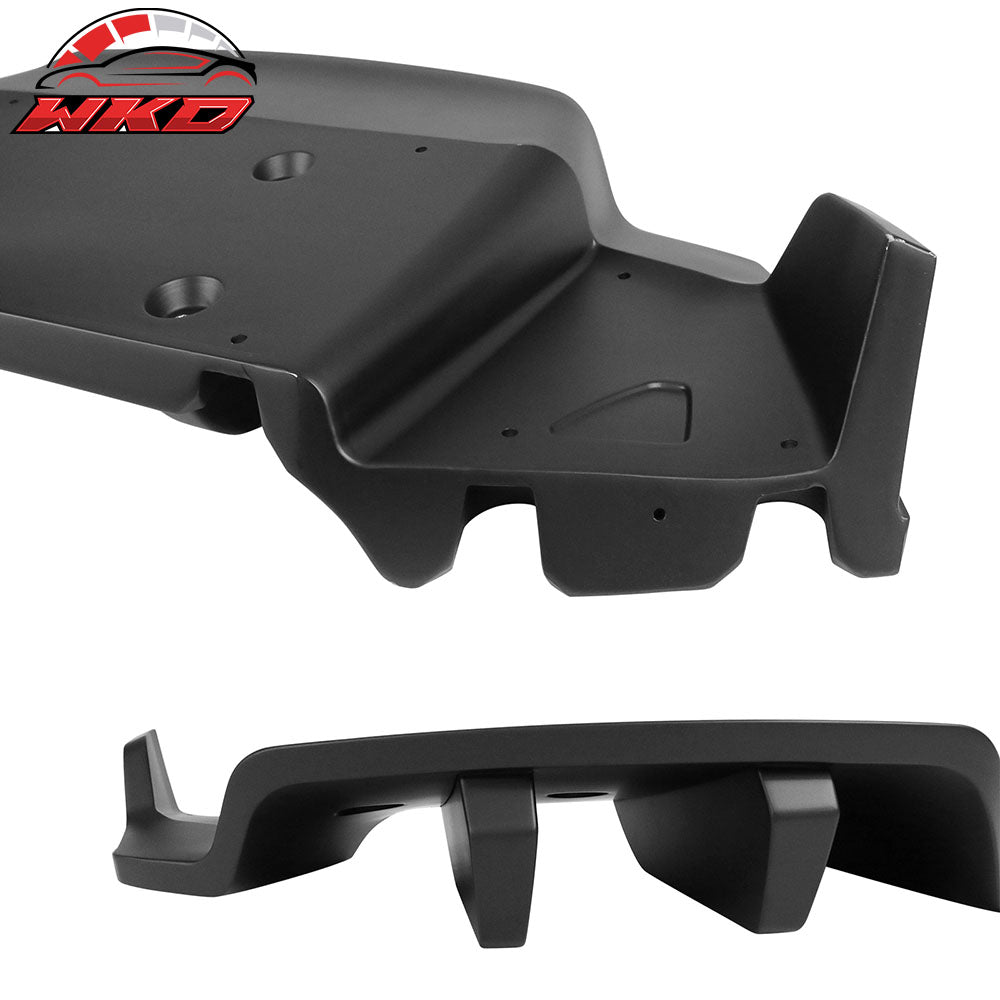 Fits 14-19 Chevy Corvette C7 Stingray 2PCS Rear Bumper Diffuser Primer Black ABS