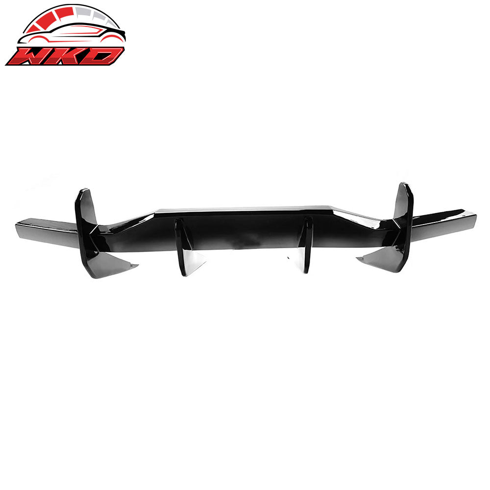 2020-25 Chevy Corvette C8 Stingray Z51 Bumper Diffuser Fin Lip Gloss Black ABS | Wholesale