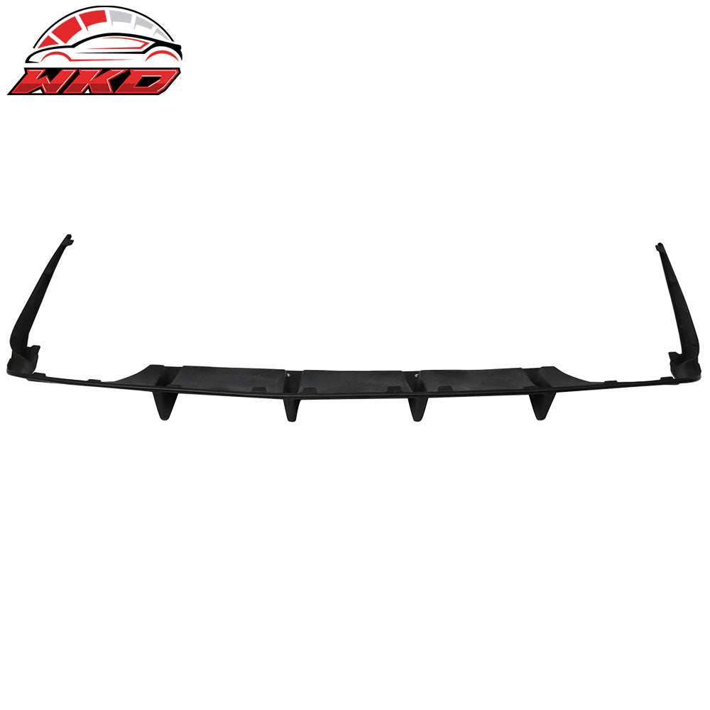 Fits 11-14 Dodge Charger Ikon Aero 4 Fin Rear Bumper Lip Valance Diffuser