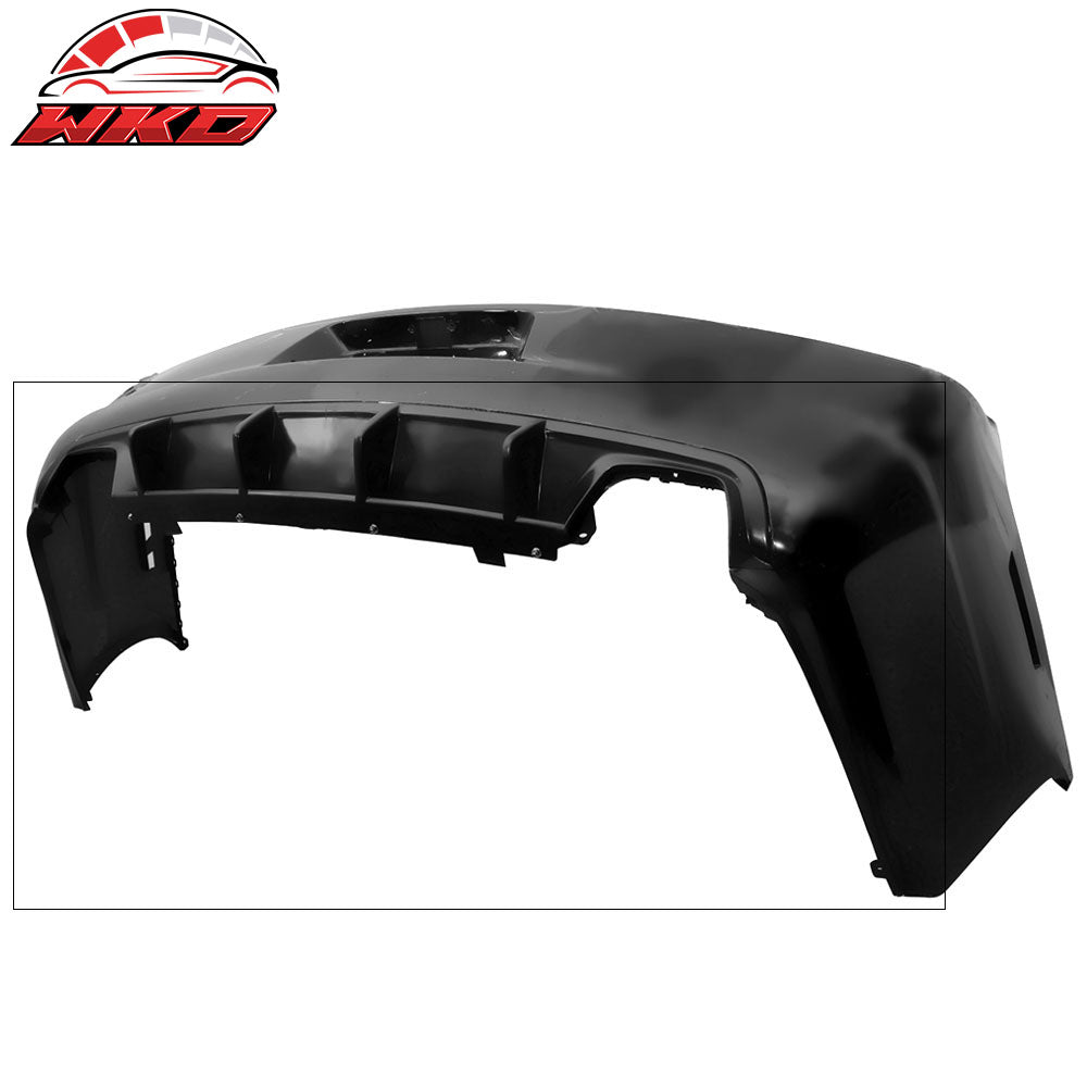 Fits 11-14 Dodge Charger Ikon Aero 4 Fin Rear Bumper Lip Valance Diffuser