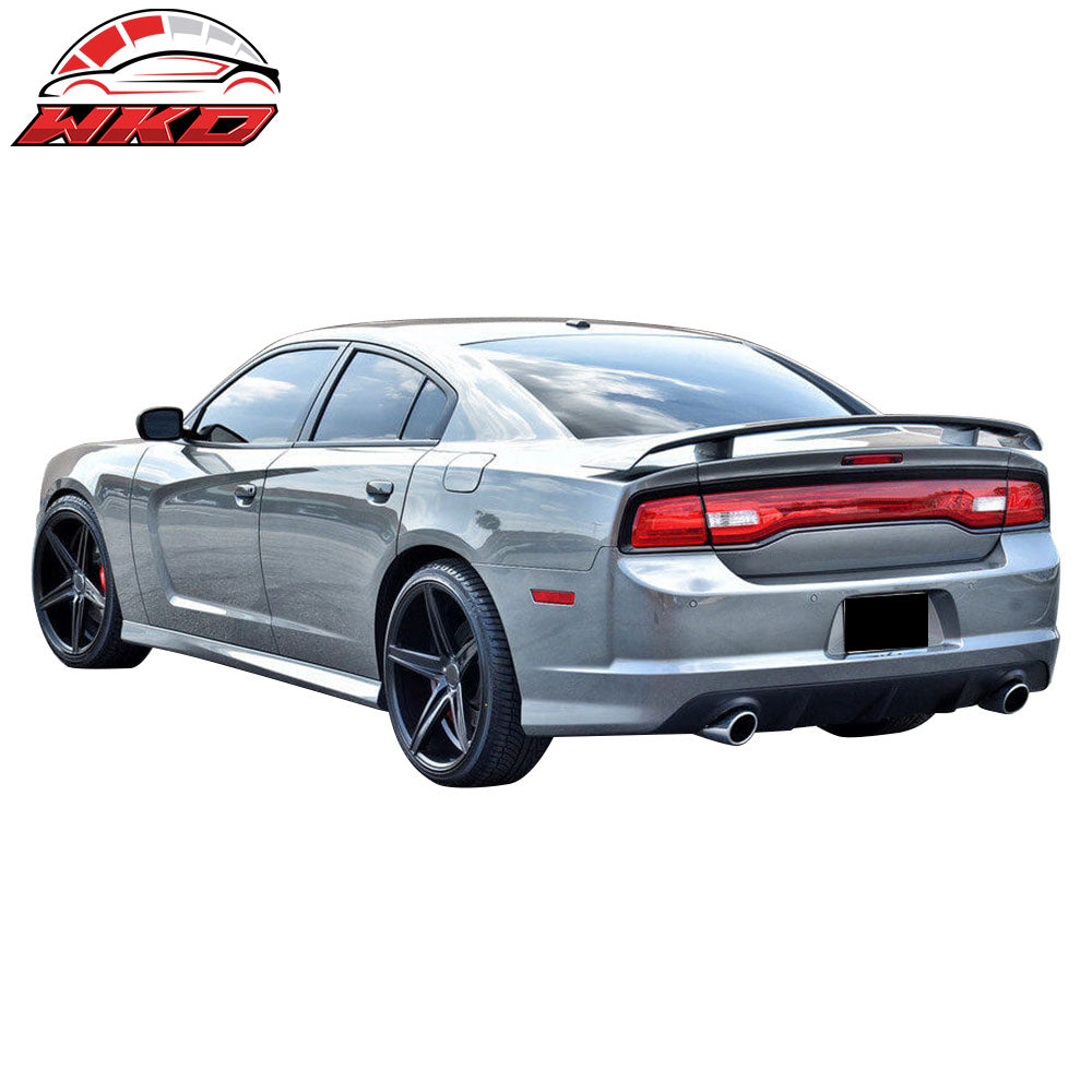 Fits 12-14 Dodge Charger SRT8 OE Style Rear Lip Bumper Valance Diffuser PP