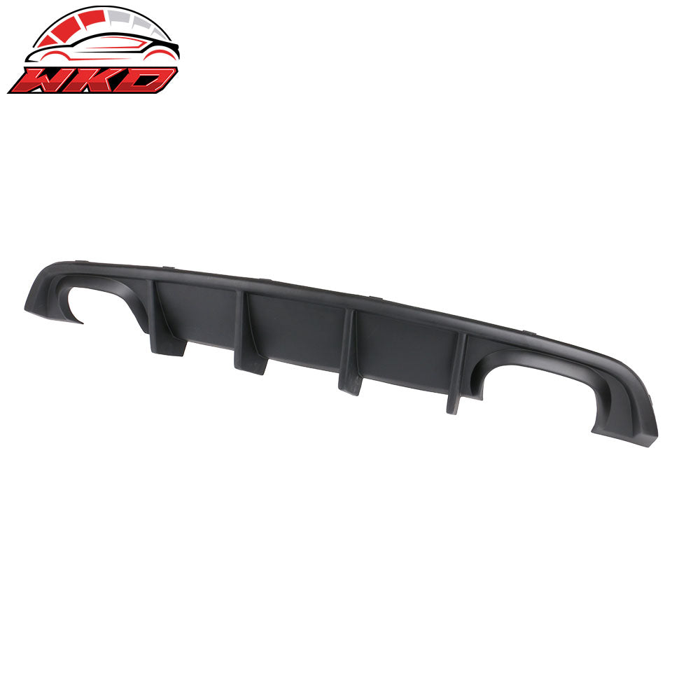 Fits 12-14 Dodge Charger SRT8 Quad Exhaust Rear Bumper Lip Diffuser Unpainted PP