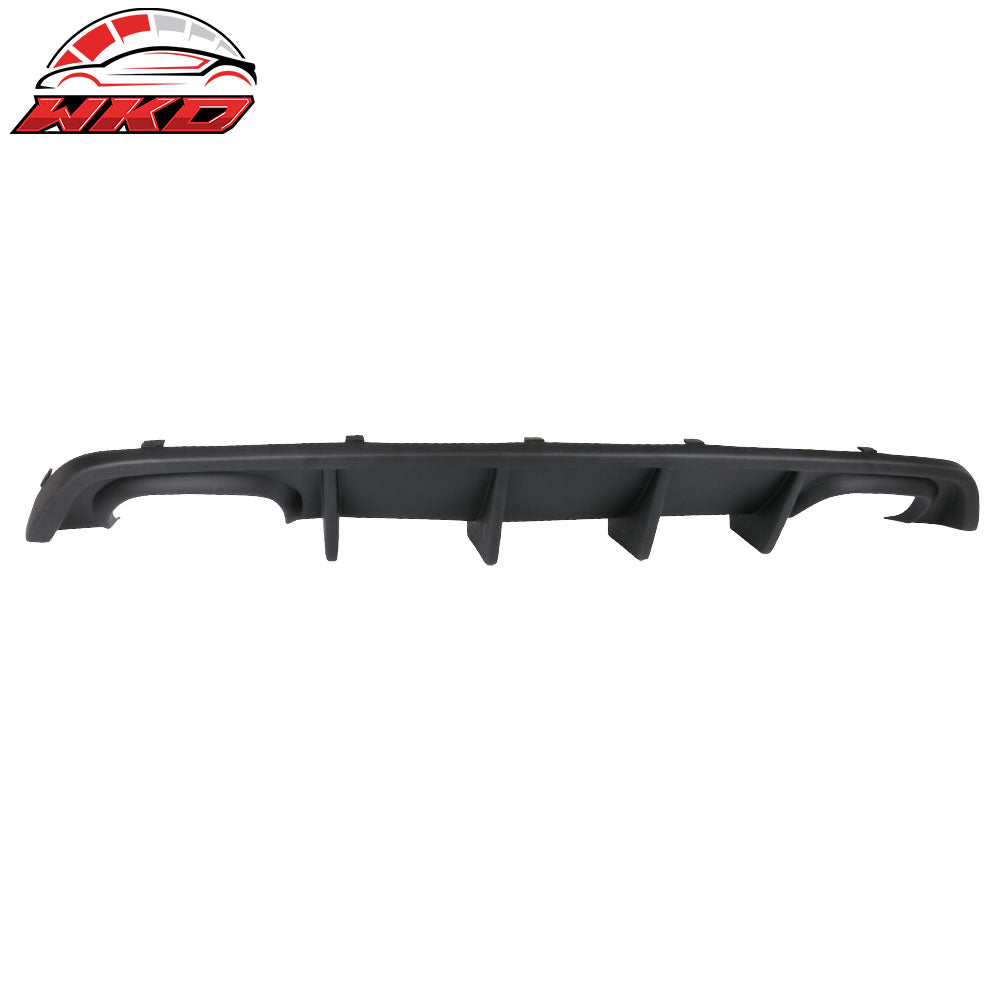 Fits 12-14 Dodge Charger SRT8 Quad Exhaust Rear Bumper Lip Diffuser Unpainted PP